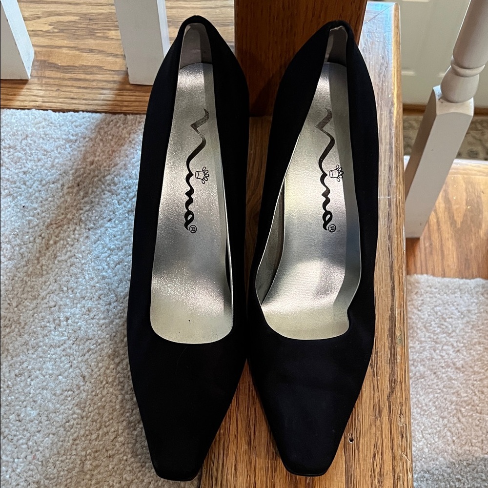 Nina Black Heels for Women 10M